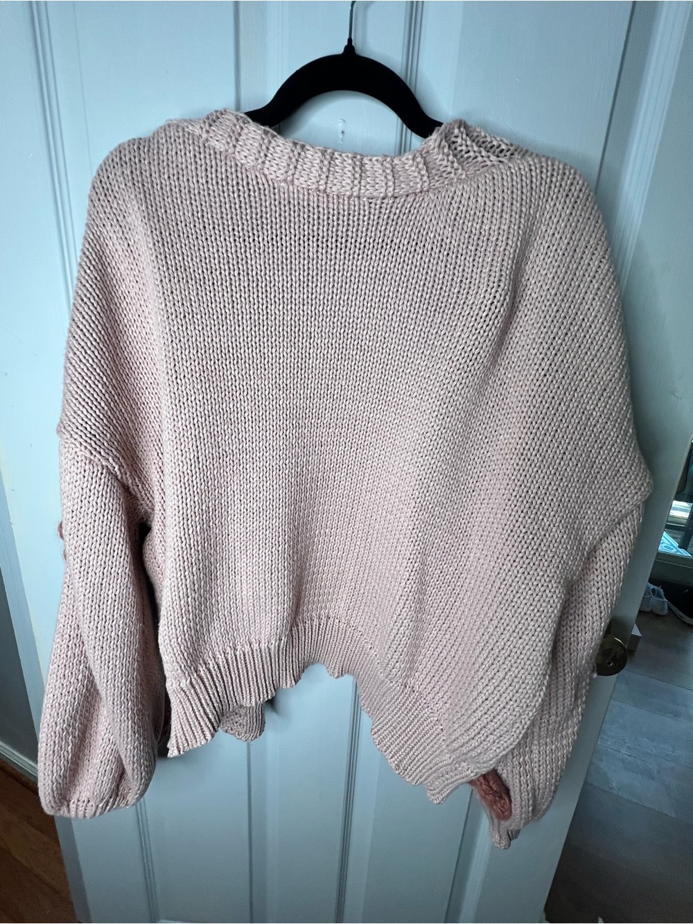 Altar'd State Dusty Pink Floral Knit Cardigan - Picture 9 of 9